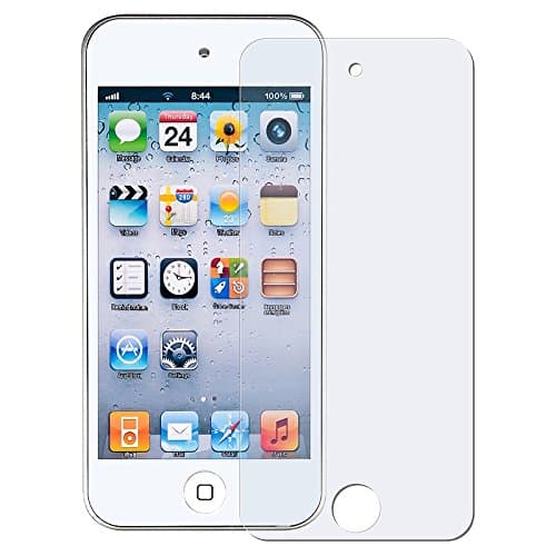 eTECH Collection 5 Pack of Tempered Glass HD Crystal Clear Screen Protectors for Apple iPod Touch 7th, 5th and 6th Generation ATT, T-Mobile, Sprint, Verizon (iPod Touch 7/6 / 5 Gen)