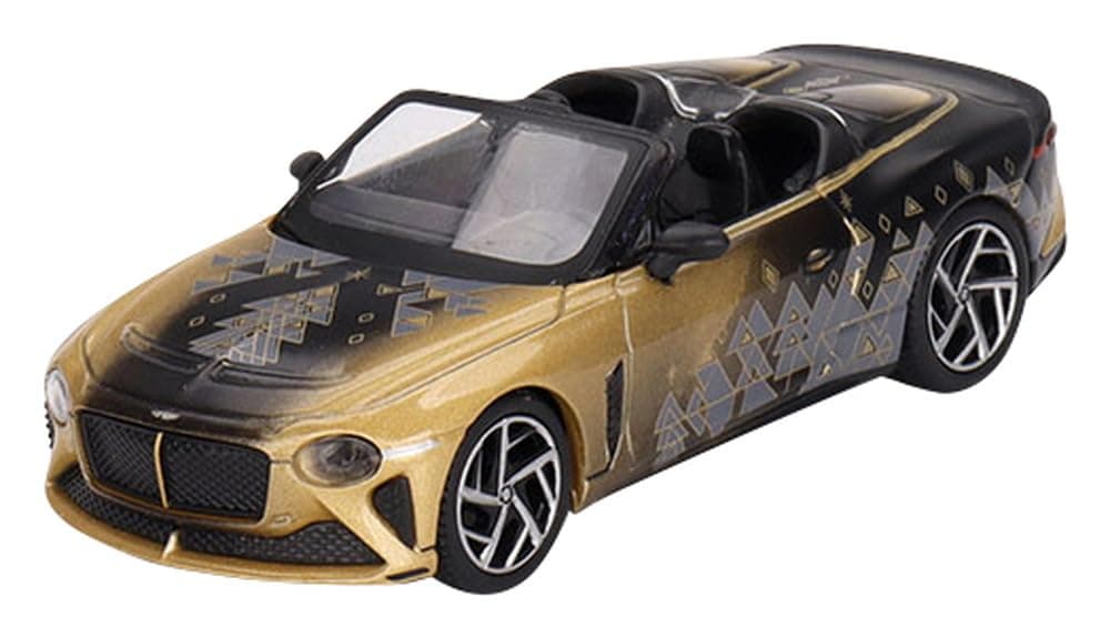 Bentley Mulliner Bacalar Gold Metallic and Black Christmas Edition 2023" Limited Edition to 9999 Pieces Worldwide 1/64 Diecast Model Car by True Scale Miniatures MGT00660