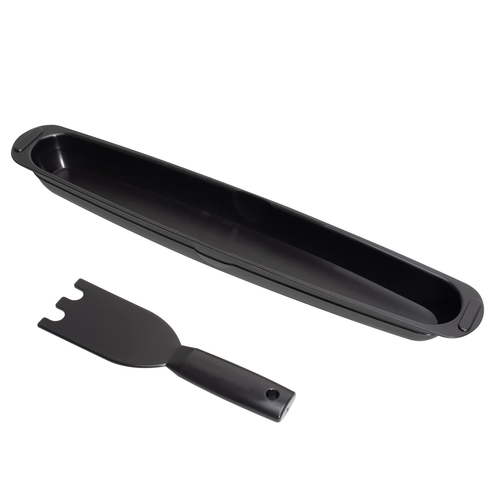 Grill Oil Grease Catcher Drip Tray Pan and Grill Spatula for George Foreman Grill,Grease Catcher and Grill Scraper Replacement Parts for George Foreman Grill Cleaner Tool