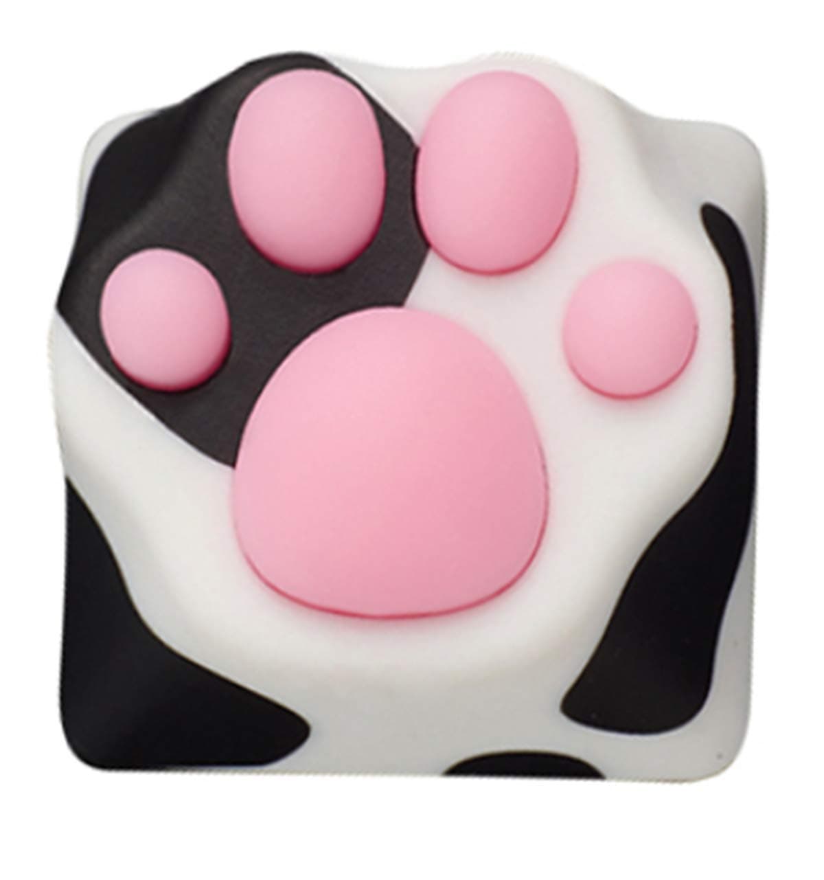 SYA ZOMOPLUS Cute Keycaps,Novelty Cat-Claws Keycap 3D Model OEM Profile Keyboard Keycaps Squishy-Paws Custom Key Caps for Cherry MX Switches Mechanical Gaming Keyboard Catpaw ESC-Key Keycap(Cow1pcs)