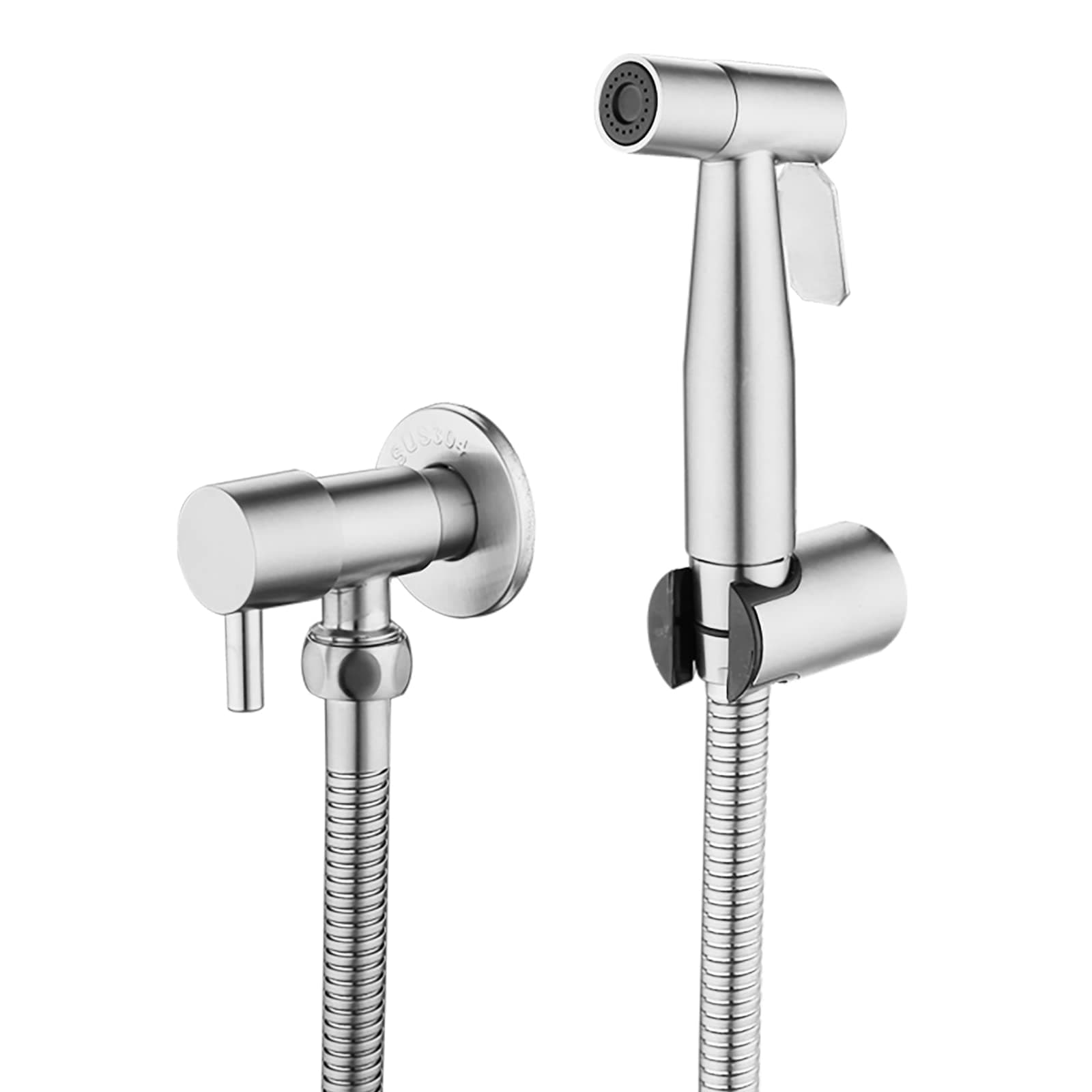 Stainless Steel Bidet Sprayer kit for Toilet,Hand Held Sprayer Shattaf Toilet Attachment for Pet Bath/Personal Hygiene/Bathroom/Closestool, Easy to Install