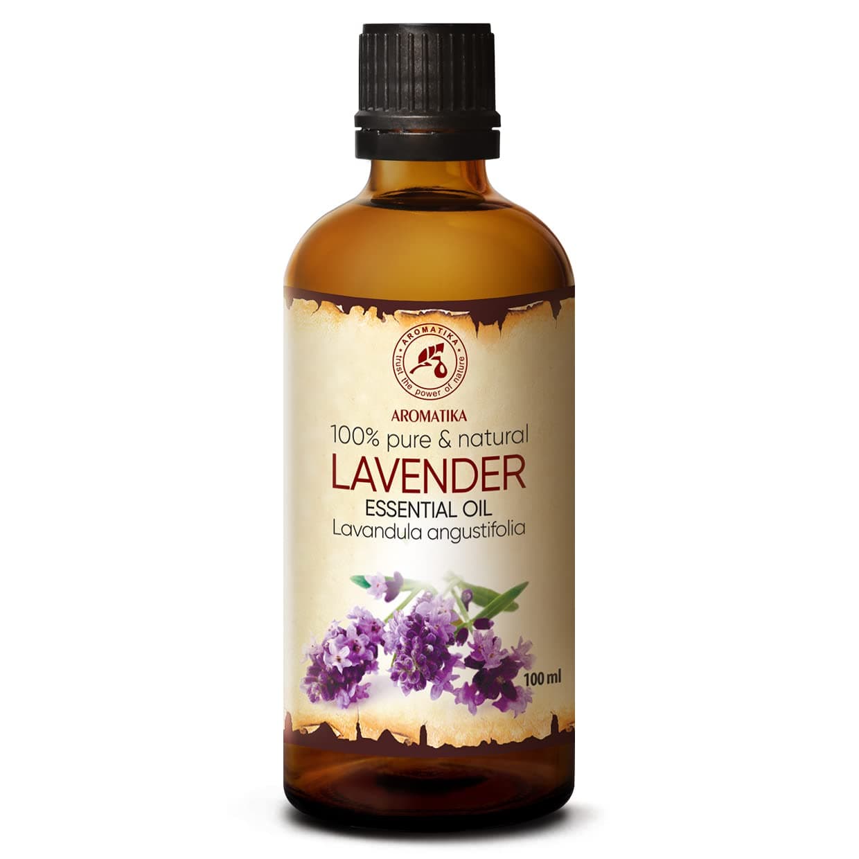 Lavender Essential Oil 3.4 Fl Oz - Lavandula Angustifolia - 100% Pure & Natural use for Tension Relief - Good Mood - Freshen Rooms - for Bath - Sauna - Scented Oils