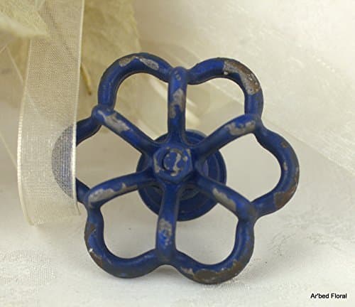 Royal Blue Faucet Drawer Pull Knob ~ Wall Picture Hanger Button