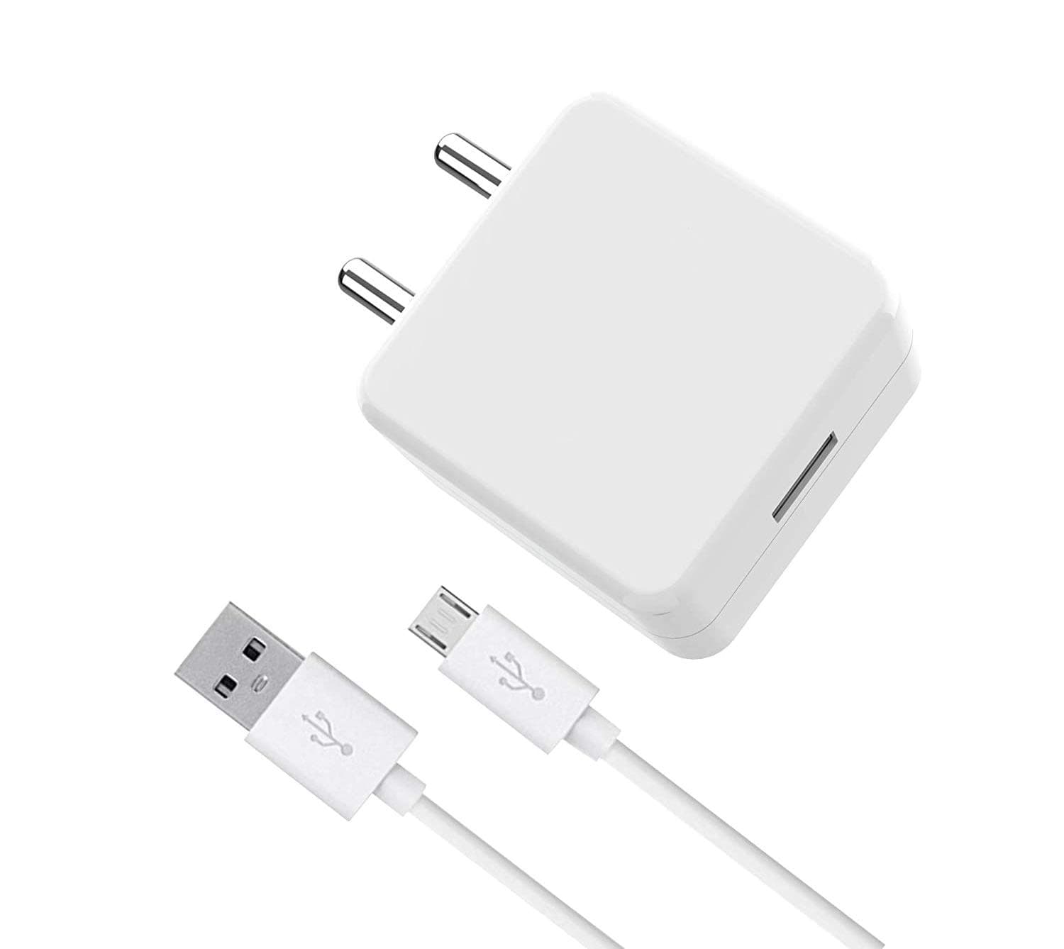 ClickTell Fast Charger for Samsung Gravity SMART Charger Original Adapter Like Qualcomm QC 3.0 Quick Charge Adaptive Fast Charging, Rapid, Dash, VOOC, AFC Charger With 1 Meter Micro USB Data Cable (3.0 Amp, NP5, White)
