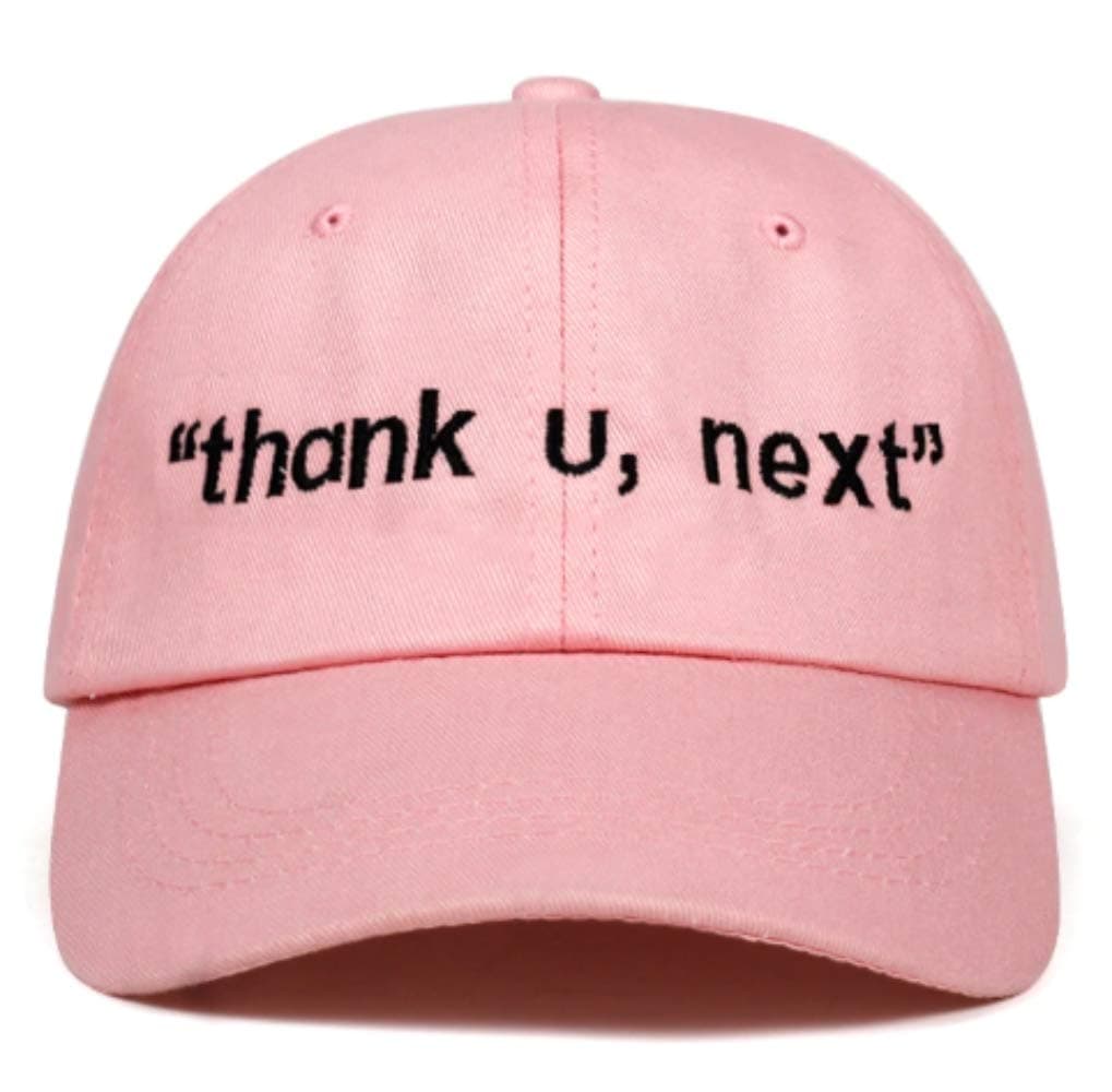 TorontoFindsCustom dad hat for Men and Women, Unisex Custom Thank u Next Ariana Custom Strapback dad Hats Pink