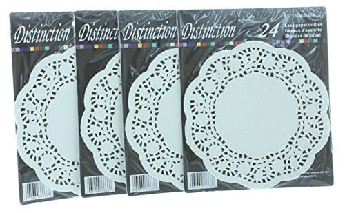 96 White Paper Lace Doilies 6" Round Table Craft Decor