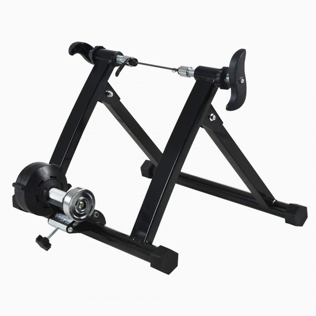 Auppy Bike Trainer Stands, Heavy Duty Bicycle Exercise Trainer, Indoor Exercise Bike Workout Trainer with Noise Reduction Portable Cycling Stand for Mountain Road Bikes (24-28 inch mt01wireless)