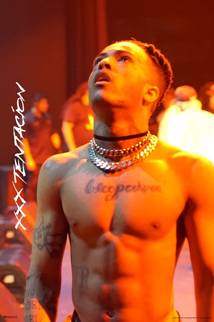 Xxxtentacion Poster Tattoos Xxxtentacion Merch Bad Vibes Forever XXX 17 Album Art Skins Trap Music Aesthetic XXXtenations Merch XXtentacion Tapestry Rapper Cool Wall Decor Art Print Poster 12x18
