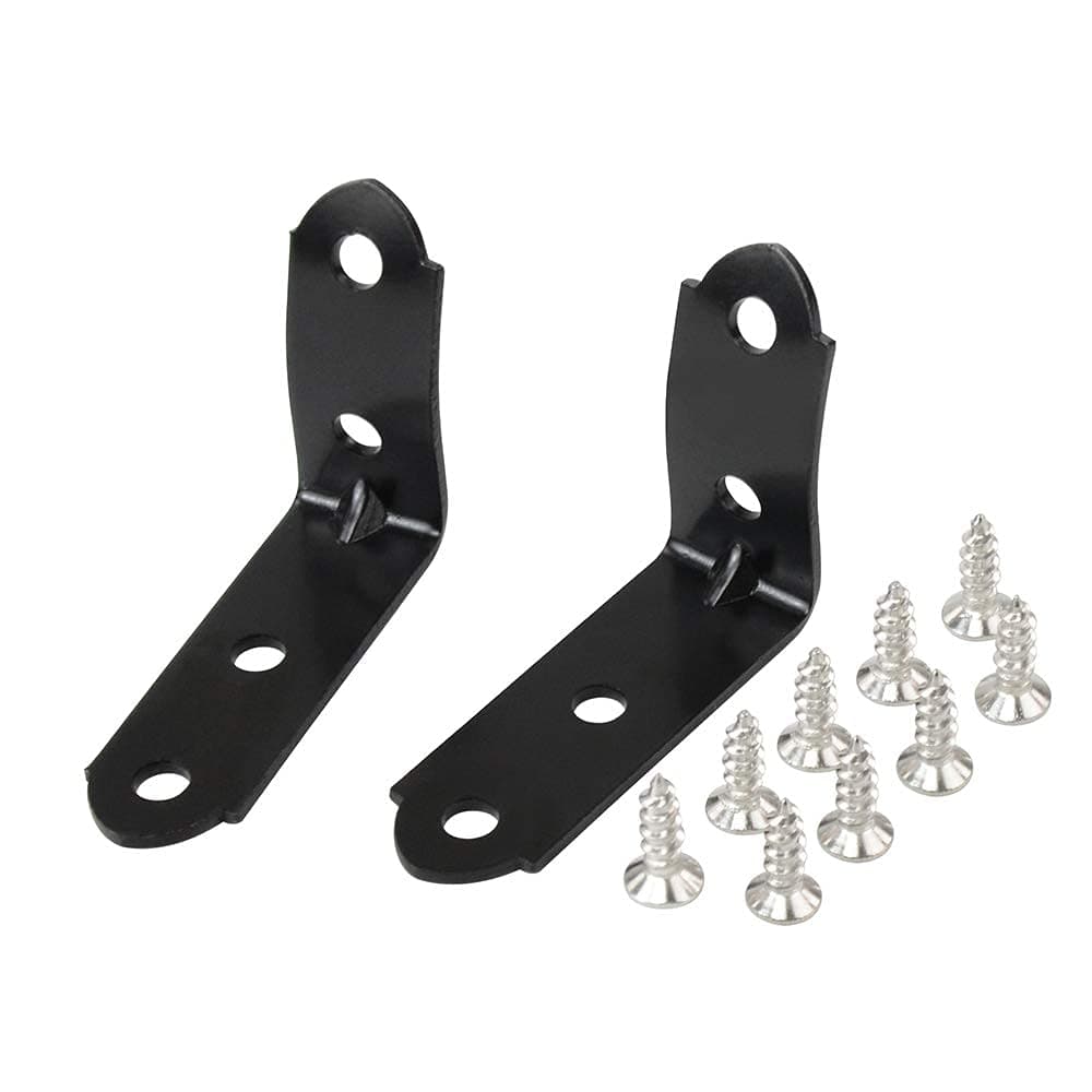 PQY 2pcs Glove Box Lid Hinge Snapped Repair Kit Hinge Brackets with Screws Compatible with Audi 01-on A4 S4 RS4 B6 B7 8E DIY