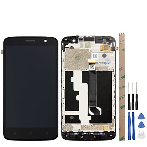 HYYT Replacement for ZTE Z971 LCD Digitizer ScreenLCD Display and Touch Screen Digitizer Glass Replacement with Frame Full Assembly (Black)