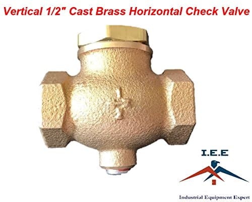 New 1/2" Cast Brass Horizontal Check Valve Air Compressor Inline Vertical