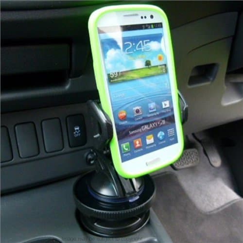 Cup Holder Base Car Mount for Samsung Galaxy S3 SGH-T999 T-Mobile - Black