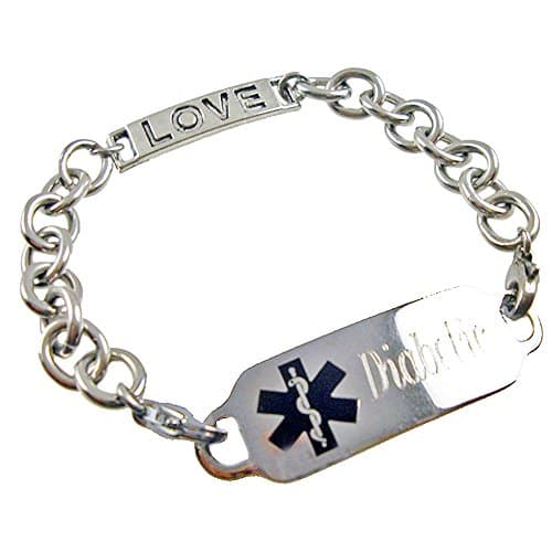 Women's Love Connection Stainless Medical ID Bracelet FREE Engraving