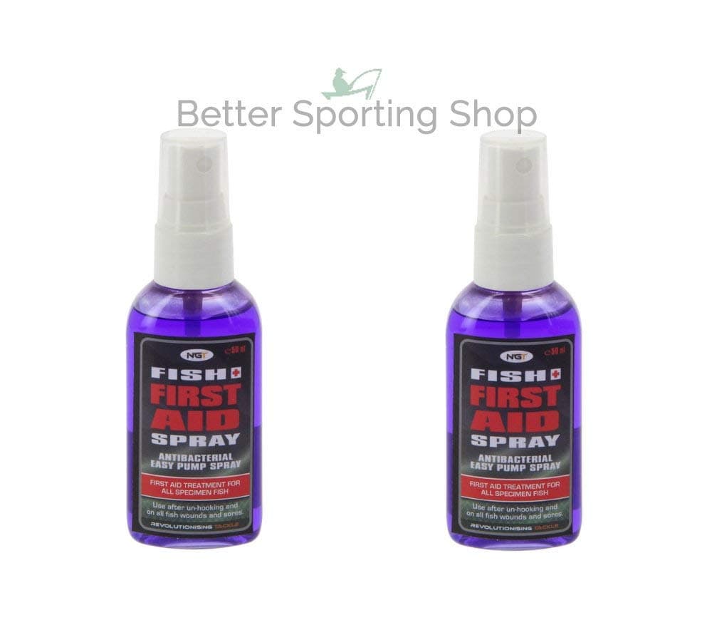 2 x Fishing Antiseptic Fish Aid Spray Antibacterial First Aid Spray Carp Coarse 50ml