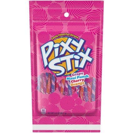 Wonka PIXY STIX Candy Filled Straws 90.7G