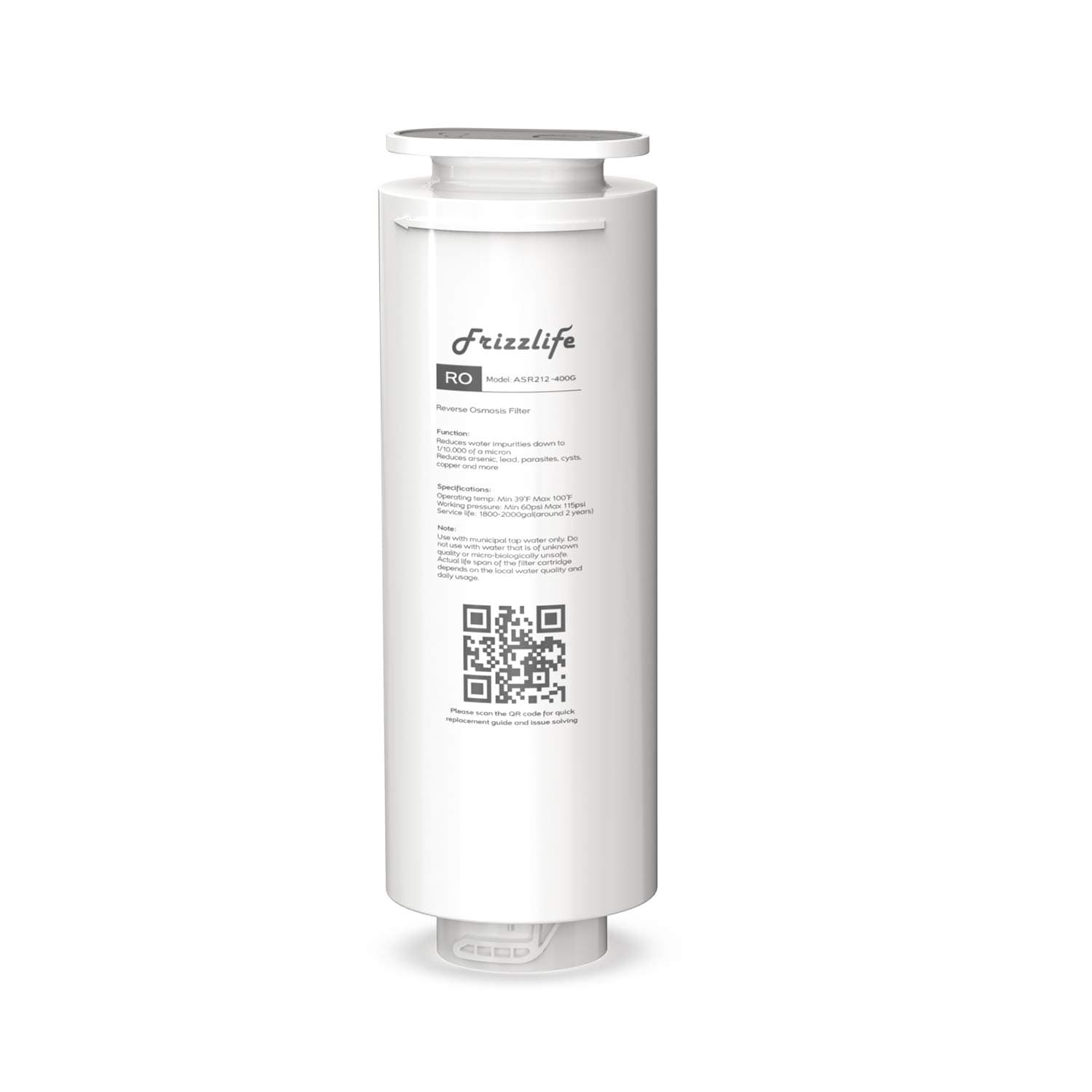 FRIZZLIFE ASR212-400G RO Replacement Filter Cartridge for PD400 (2nd Stage)