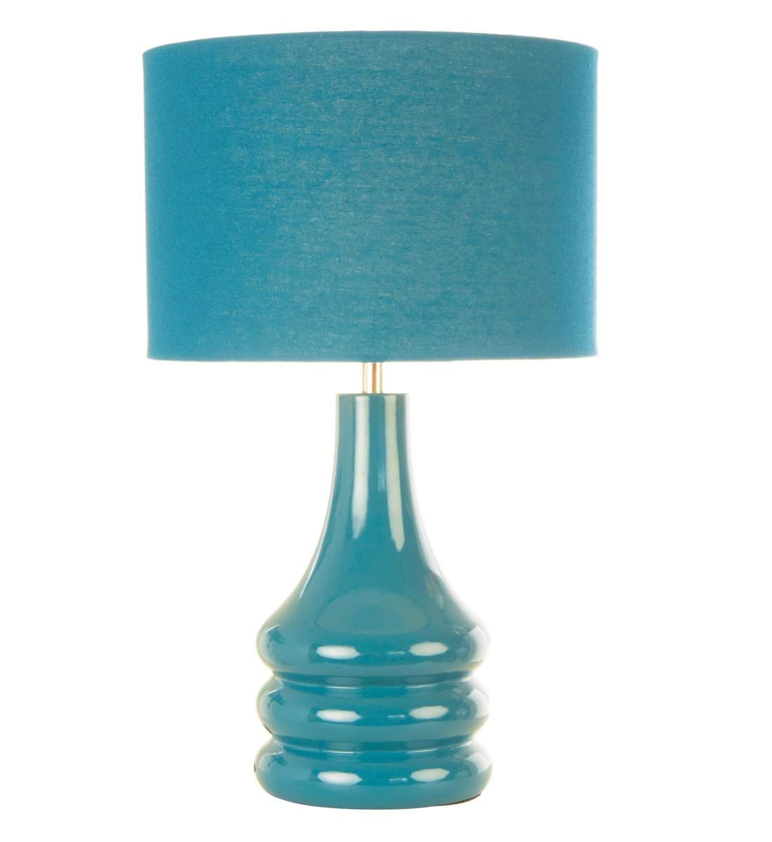 Village At Home Raj Table Lamp, Teal [Energy Class A++]