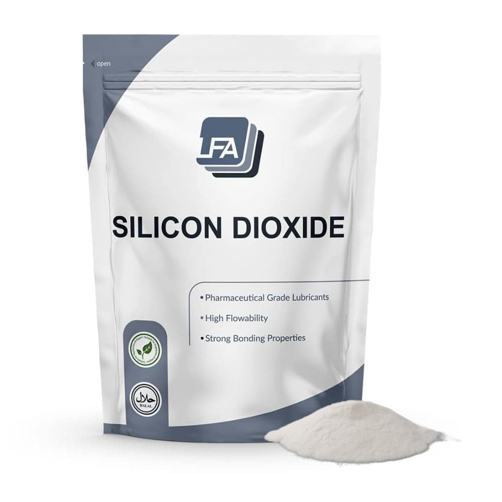 LFA Tablet Presses Silicon Dioxide (Silica) Powder - Flowing & Anti-Caking Agent - 1kg (2.2 lbs)