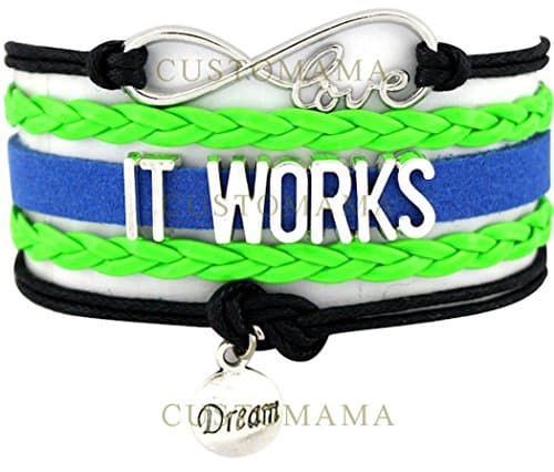 IT WORKS Dream Silver Love Charm Bracelet Distributor Supplies Downline Gift Infiniti Jewelry