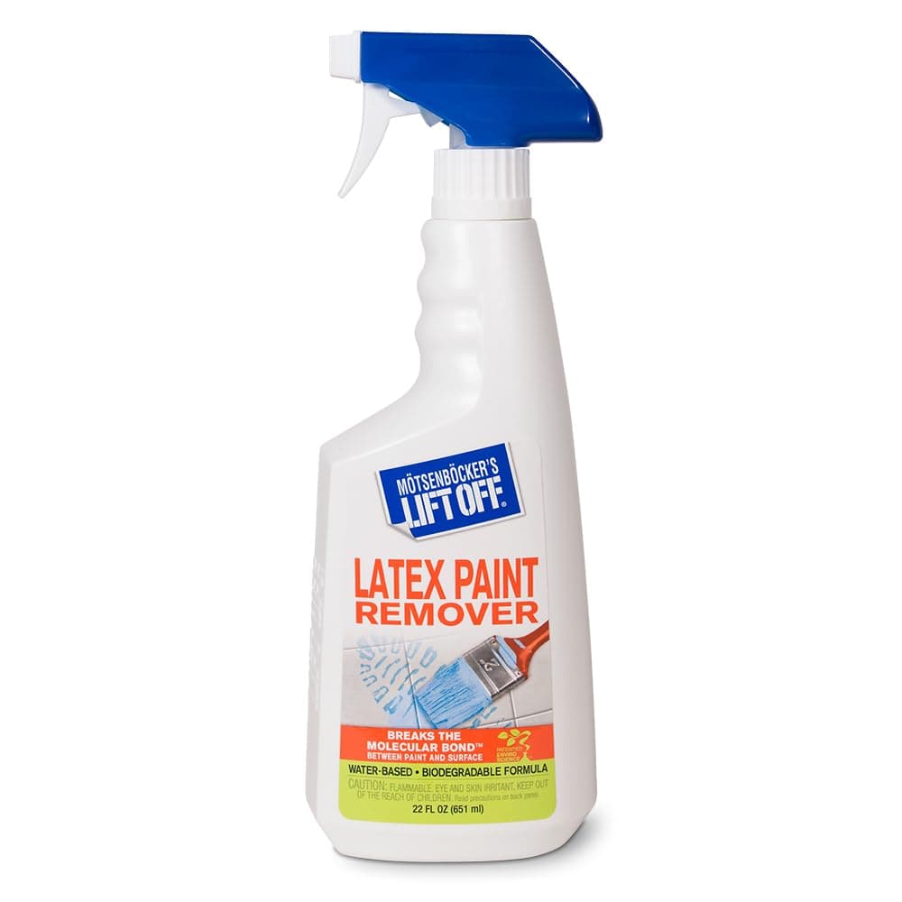 Motsenbocker's Lift Off 41301 Latex Paint Remover Spray Removes Latex Paint and Enamel, Works on Multiple Surfaces, Water-Based, Biodegradable, 22 Fl Oz, Pack of 1