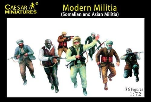 Caesar Miniatures Modern Militia (Somalian and Asian Militia)