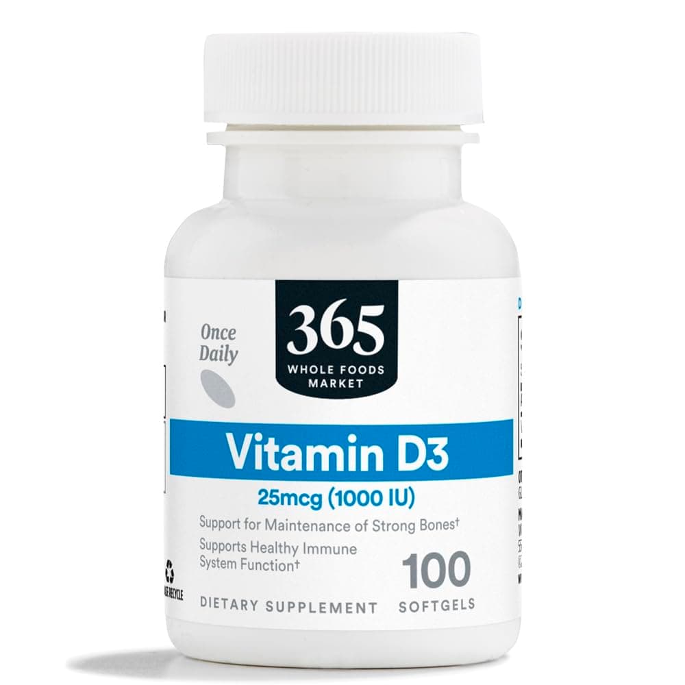 Vitamin D3 Softgels, 1000 IU, 100 CT