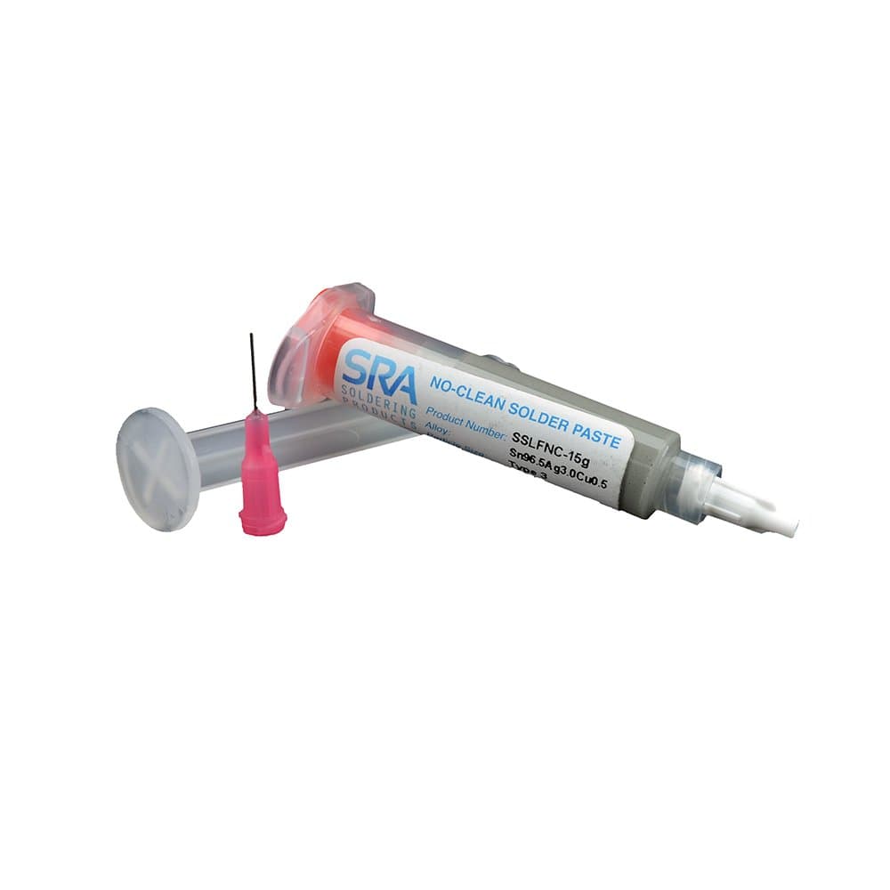 SRA SAC 305 Lead Free Solder Paste T3-15 Grams in a 5cc Syringe