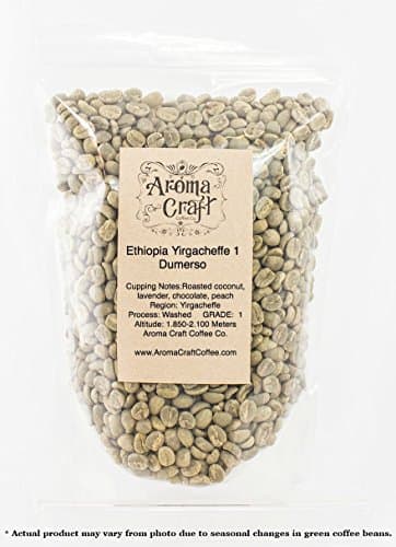 Triple Picked Ethiopia Yirgacheffe 1 Dumerso Fully Washed Unroasted Green Coffee Beans (1 LB)