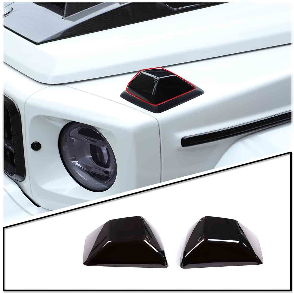 TINKI Smoked Lens Front Turn Signal Lamp Lenses for Mercedes Benz G Wagon W464 G Class W463 G500 G550 G63 G65 2019 2020