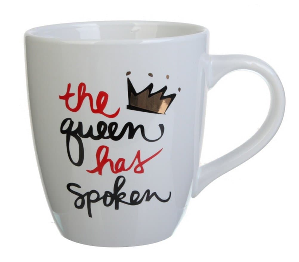 Queen Has Spoken Jumbo Mug, 25 oz, Multicolor