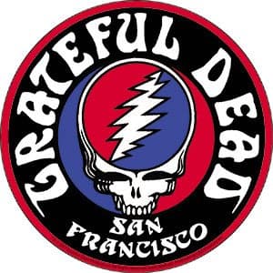 Officially Licensed Original GRATEFUL DEAD SYF & LOGO, Artwork, 4.5" - Sticker DECAL
