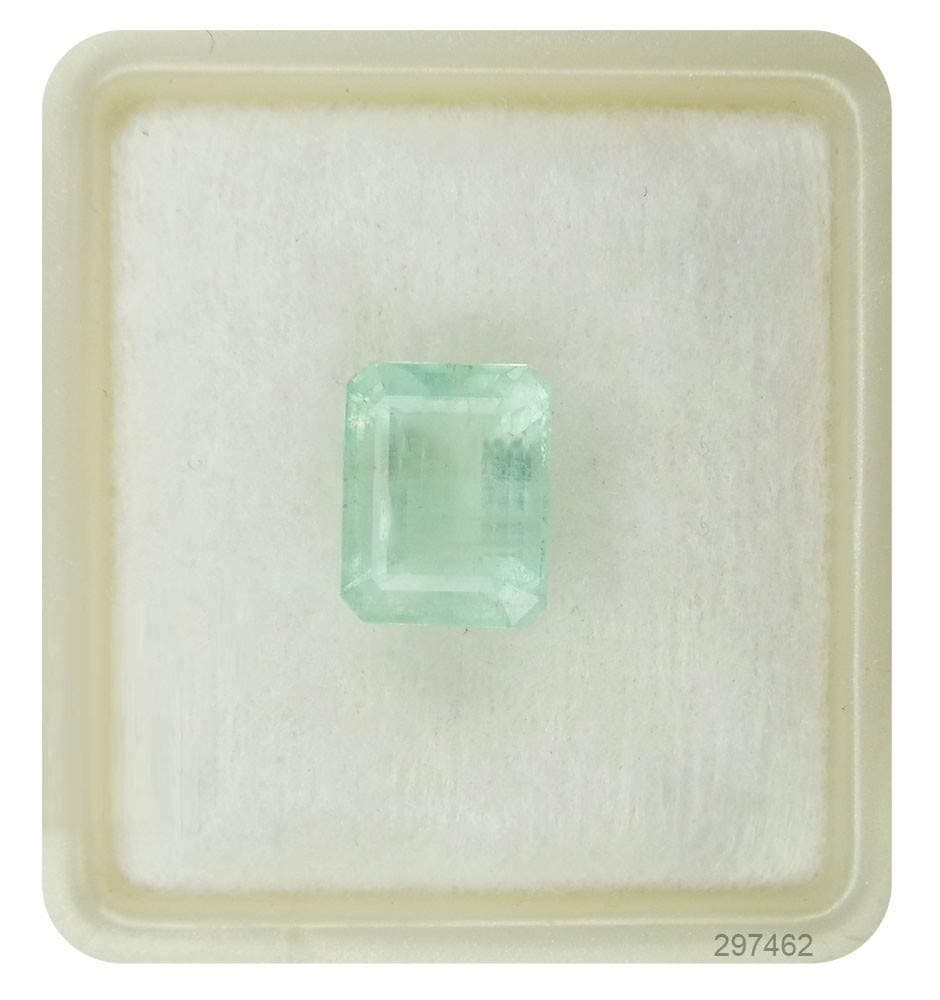 NAMDEV Gems Certified Unheated Untreated 6.25 Ratti 6.00 Carat Natural Emerald Panna Loose Gemstone for Women and Men By Lab Certified