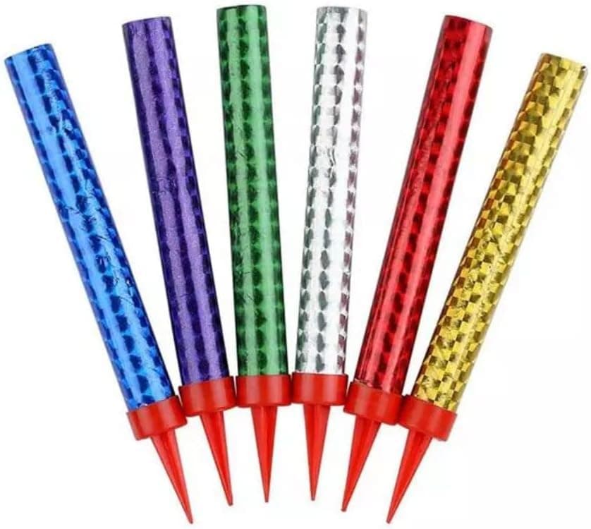 Desert Dress 6 Sparkling Fountain Fireworks Cake Topper Birthday Party Candles