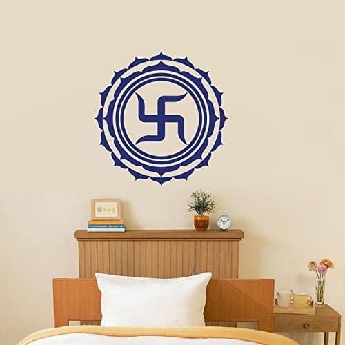 Swastik Wall Sticker (PVC Vinyl,58 CM X 58 CM)