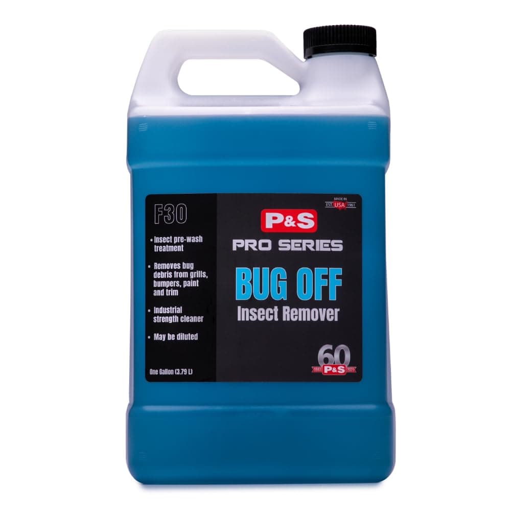 P&S Professional Detail Products Bug Off Insect Remover – Industrial-Strength Bug Splatter Cleaner, Safe for Paint, Trim & Grills, Pre-Wash Treatment, Easy Spray & Rinse Formula - 1 Gallon