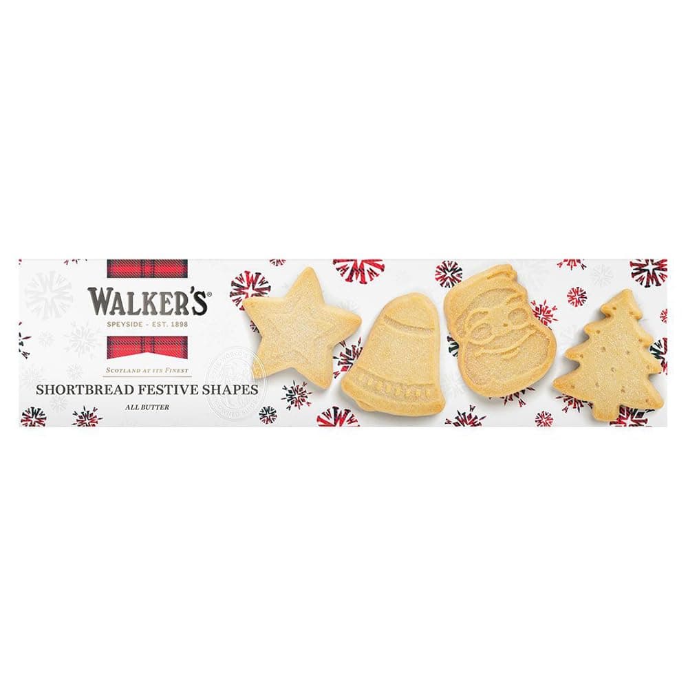 Walkers Pure Butter Shortbread Festive Shapes 175g