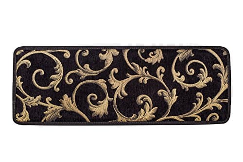 Blended Jacquard Antiskid Stairs Treads Non-Slip Carpet Set of 4