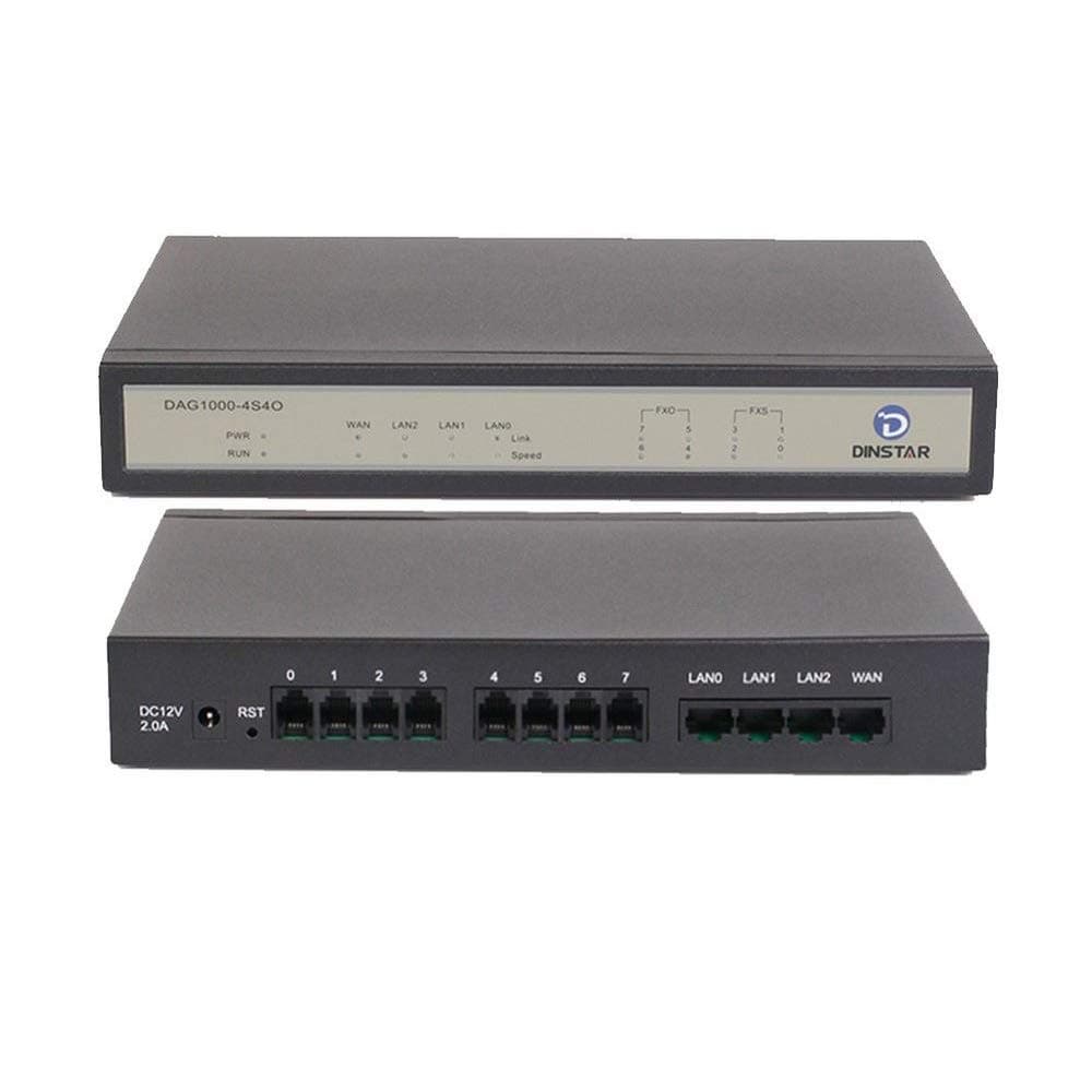 DAG1000-4S4O FXS/FXO Mixed Analog VoIP Gateway