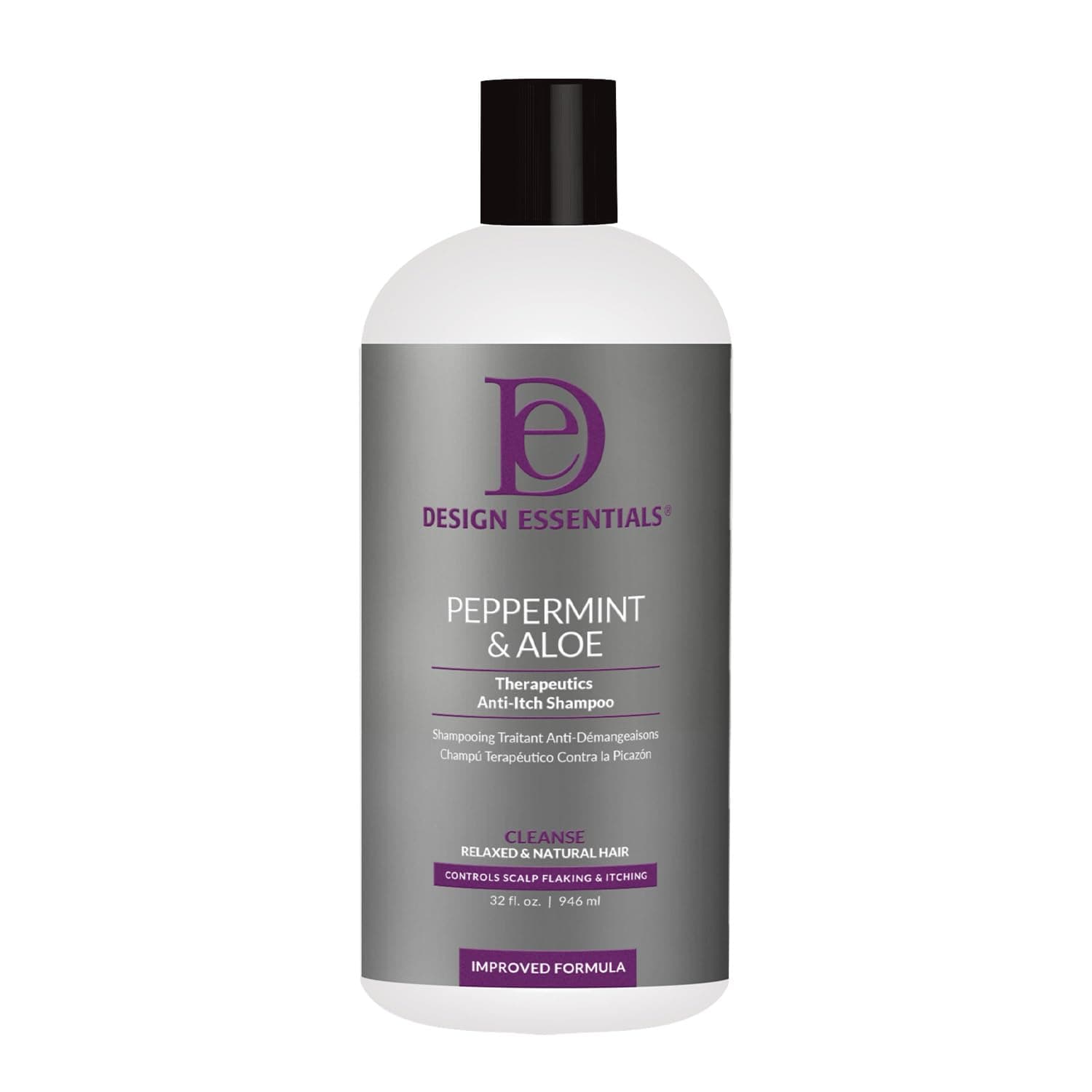 Design Essentials Peppermint & Aloe Therapeutics Anti-Itch Shampoo, 32 oz