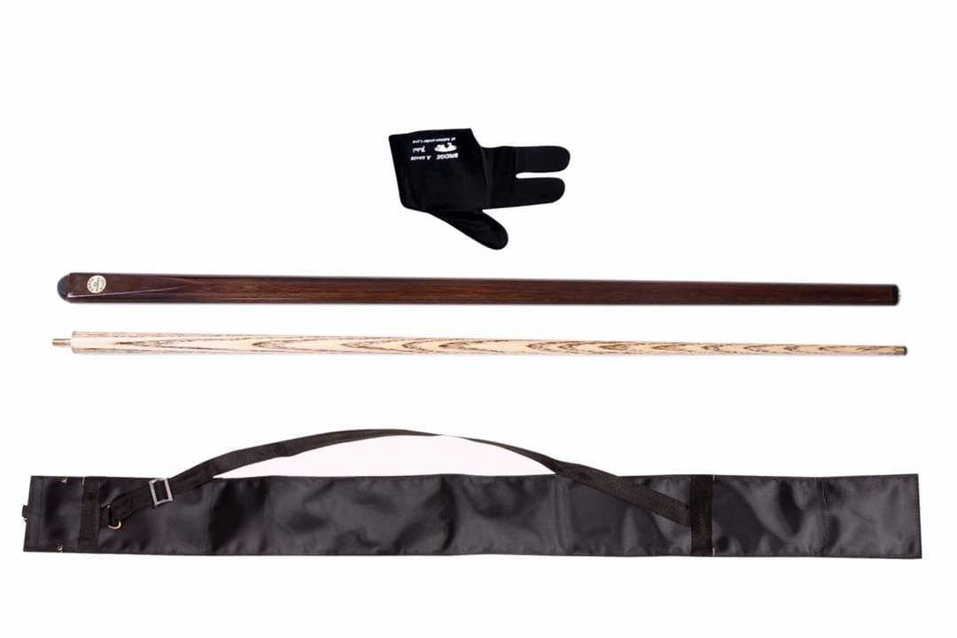 Club 147 Combo of Omni Half Normal Joint Glossy Snooker N Pool CUE with CUE Cover N Glove