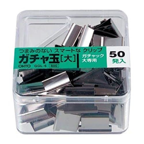 Gacha ball (Stainless Steel clip Refills) large GGL-6P/C 50Refills by AUTO (japan import)