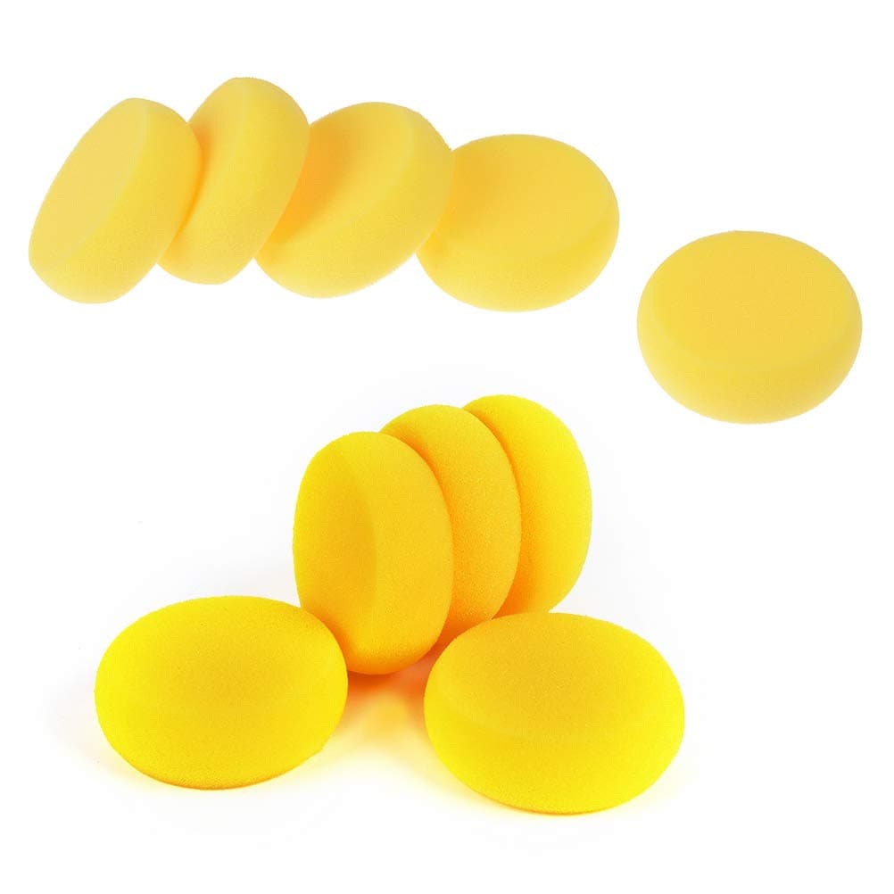 Ziitai Pack of 25 Round Synthetic Silk Sponges - 2.75" Inch Round, Best Quality Craft Sponges - Ideal for Painting, Face Painting, Crafts, Pottery, Clay, Watercolors