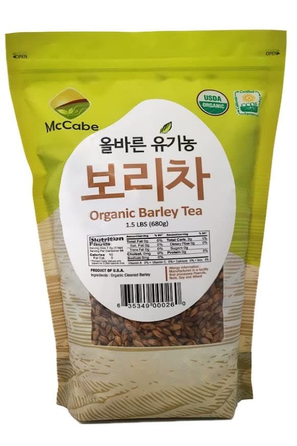 Organic Roasted Barley Tea - Whole Grain, 1.5 lbs