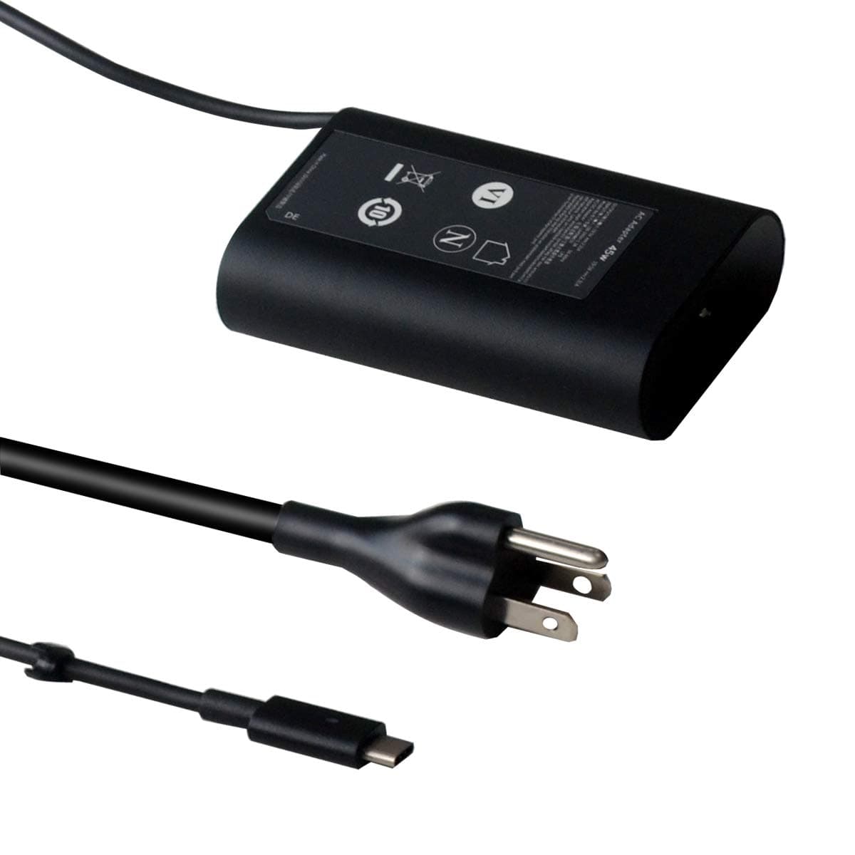 WEETEN USB C 45W AC Adapter Charger 20V 2.25A Replacement Compatible with DELL XPS 12 9250, XPS 13 9365, Latitude 11 5175 5179, Latitude 12 7275, Latitude 13 7370, VENUE 10 Pro