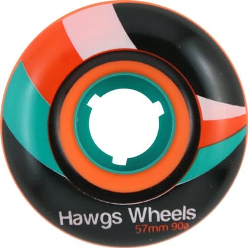 Hawgs Wheels Street Orange Skateboard Wheels - 57mm 90a (Set of 4)