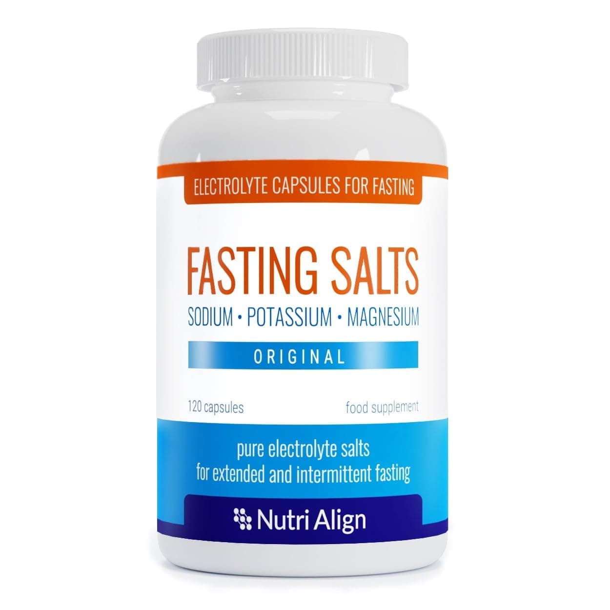 Nutri-Align Fasting Salts Electrolytes, 120 Capsules | Sodium Potassium Magne...