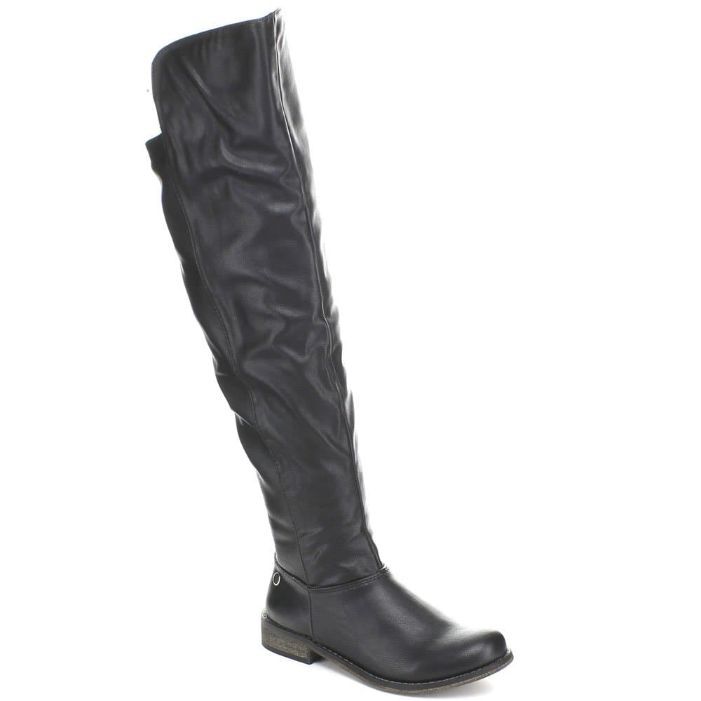 Breckelle's TENESEE-17 Womens Over The Knee High Riding Boot Black 8.0