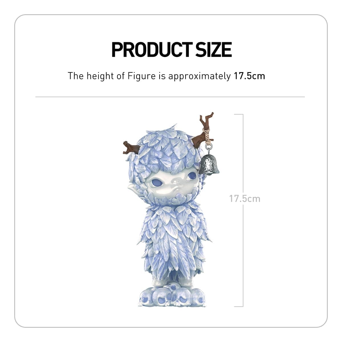 POP MART Hirono Ceramic Feather Figurine Premium Design Gifts for Women Fan-Favorite Collectible Chic Art Toy Action Figure