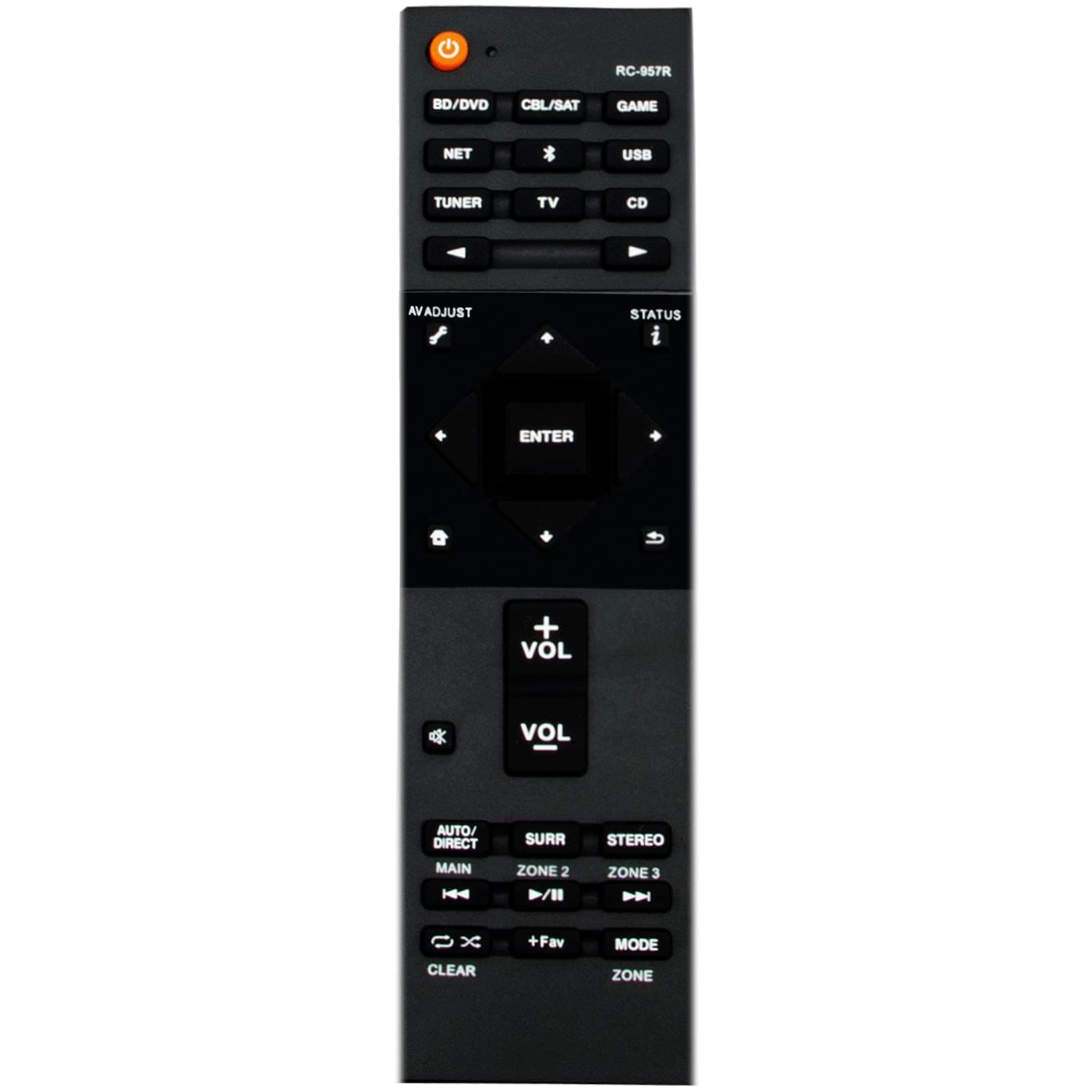 RC-957R Replacement Remote Control fit for Pioneer AV Receiver VSX-932 VSX-933 VSX-832 VSX-LX503 VSX-LX103 VSX-LX102 VSX-LX302 VSX-LX303
