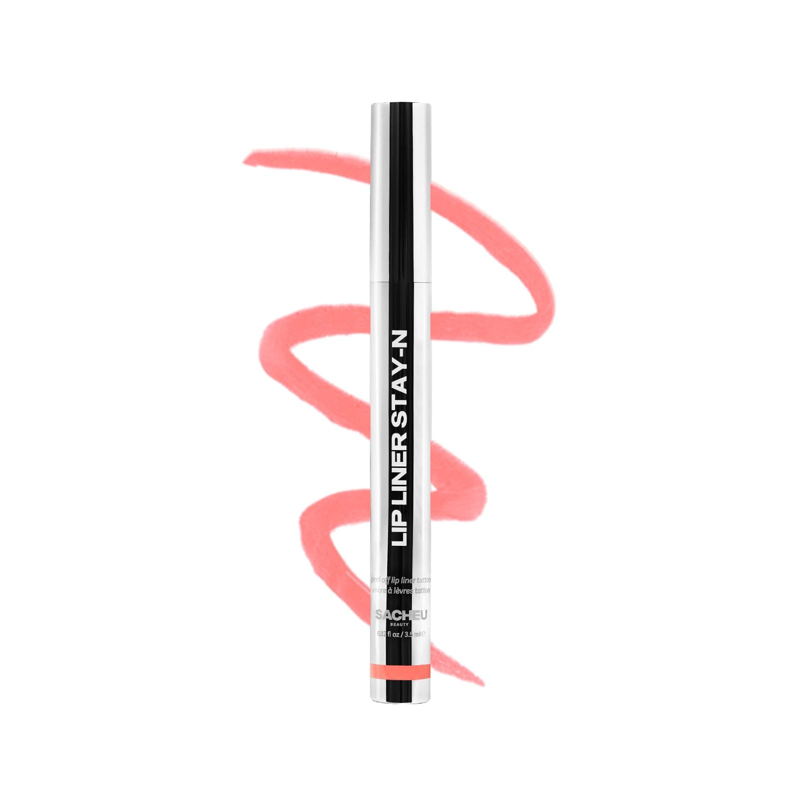 – Sacheu Lip Liner STAY-N Peel Off Lip Stain - Long Lasting Waterproof Lip Tint with Hyaluronic Acid & Vitamin E – Transfer Proof Matte Finish, Vegan & Cruelty-Free (COREal)